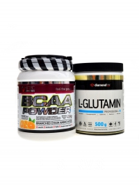BCAA powder 500 g + Diamond Line Glutamin 500 g