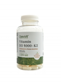 Vitamin D3 4000 IU + K2  vege 120 kapsl