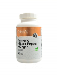 Turmeric + Black peper + Ginger 90 tablet kurkuma, ern pep, zzvor
